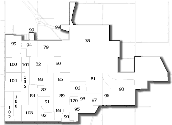 Woodland Precinct Map Key